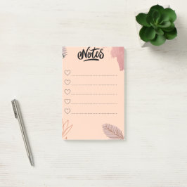 Ästhetischer Schreibblock für Notizen & Orga Post-it Block