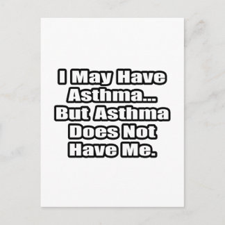 Asthma Fighter-citat Vykort
