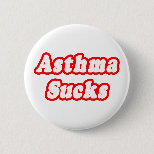 Asthma Sucks Knapp (Framsida)