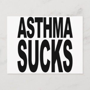 Asthma Sucks Vykort