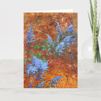 Astilbe Dusty Blue ombord Tack Kort