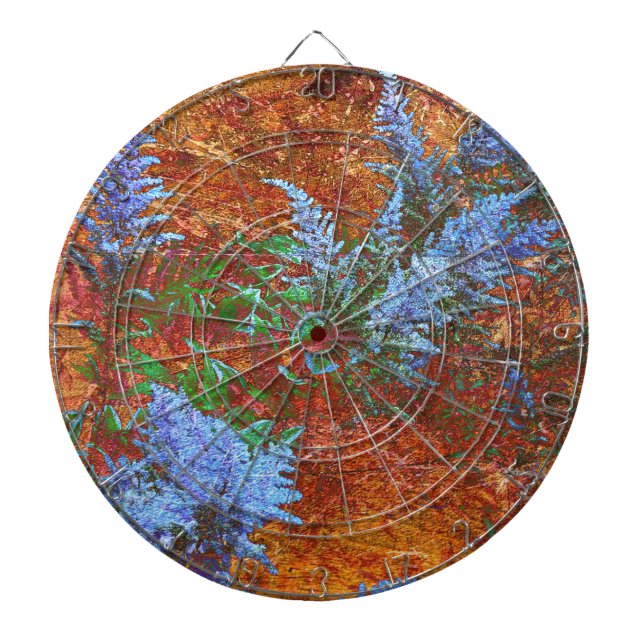 Astilbe Dusty Blue on Board Darttavla (Framsidan)