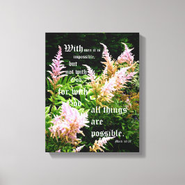 Astilbe med markering 10:27 canvastryck