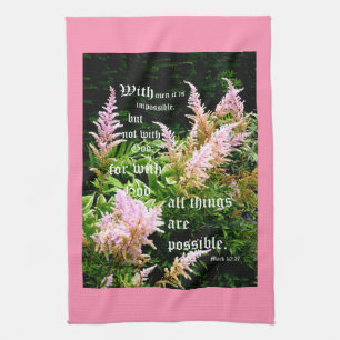 Astilbe med markering 10:27 kökshandduk