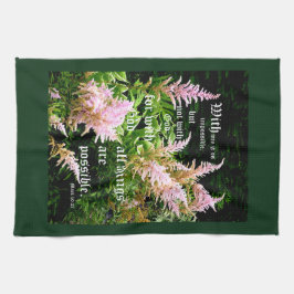 Astilbe med markering 10:27 kökshandduk