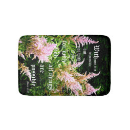 Astilbe with Mark 10:27 Badrumsmatta