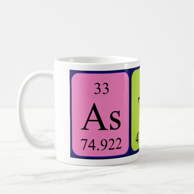 Astin Periodisk bord namn mugg (Vänster)