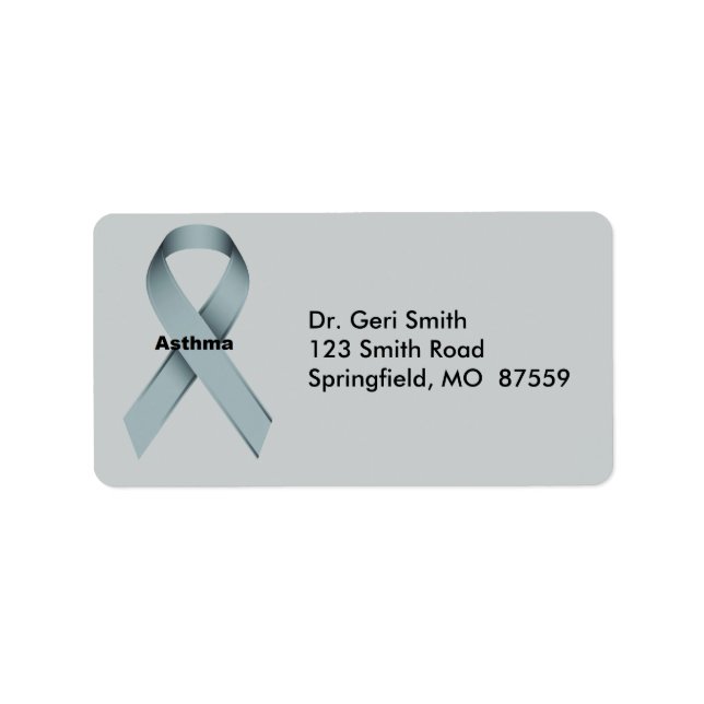 Astma Adressetikett (Framsidan)