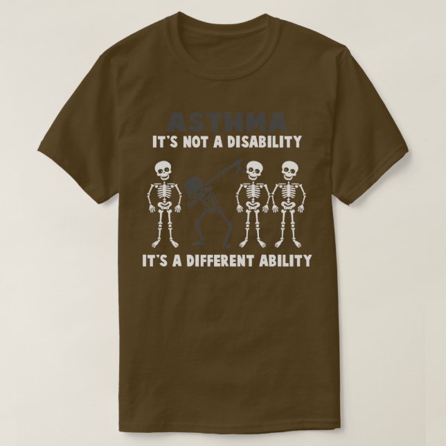 Astma Awareness: is not a Disability its a Differe T Shirt (Design framsida)