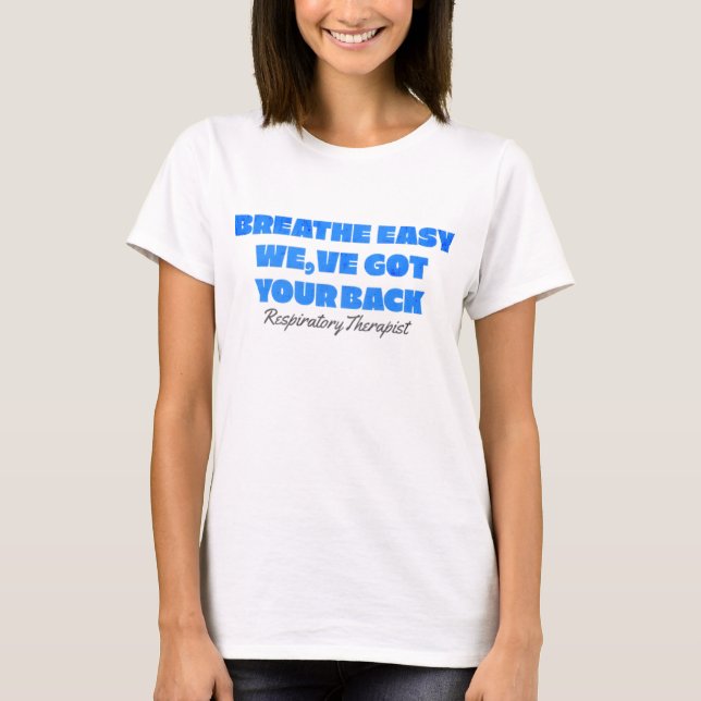 Astma COPD Nurse RT T Shirt (Framsida)