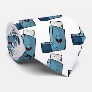 Astma Inhaler lycklig tecknad Slips