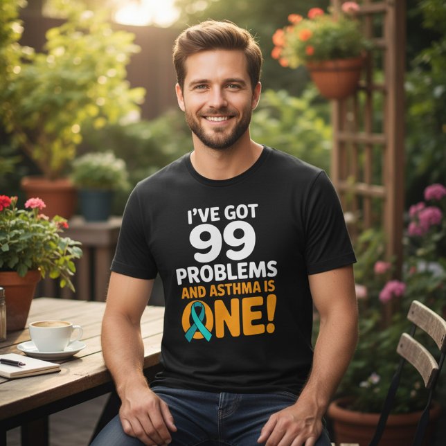 Astma medvetenhet Andning Humor T Shirt (Skapare uppladdad)