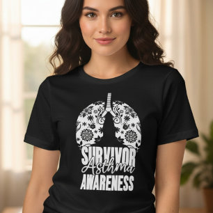 Astma-överlevande medvetenhet t shirt