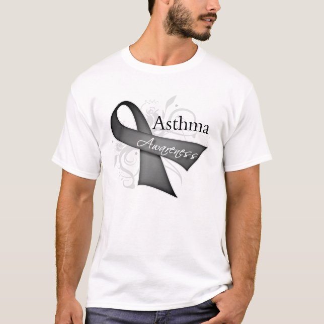 Astmamedvetenhetband Tee Shirt (Framsida)