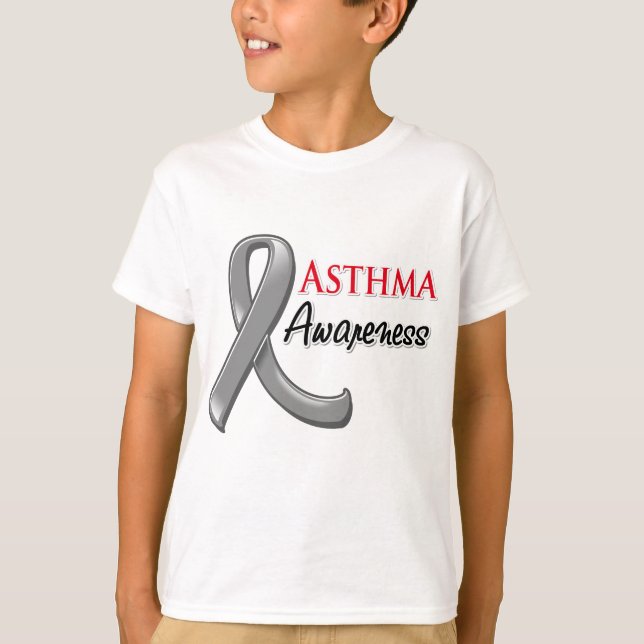 Astmamedvetenhetband Tee Shirt (Framsida)