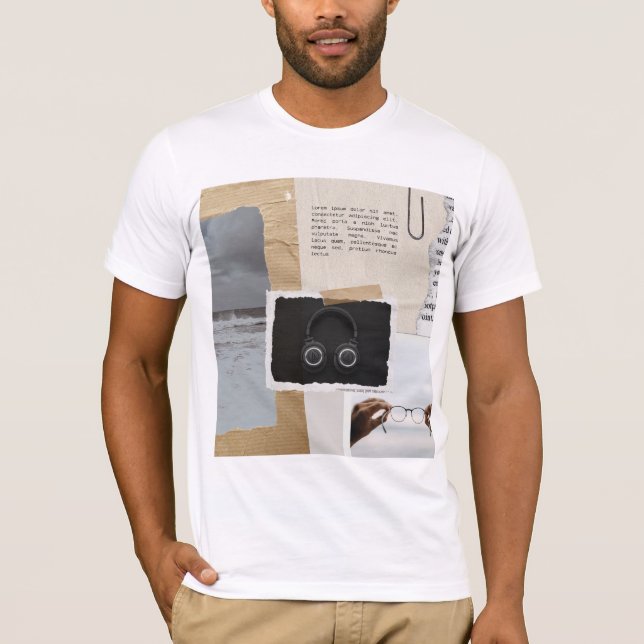 astmatisk design män   t shirt (Framsida)