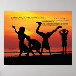 Astmatiska barn under frossa poster
