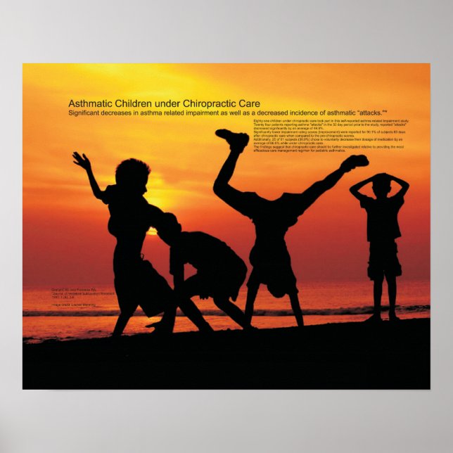 Astmatiska barn under frossa poster (Framsidan)