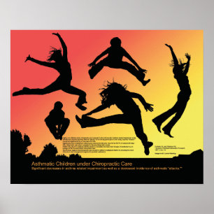 Astmatiska barn under frossa poster