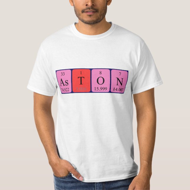 Aston Periodisk skjorta bord namn T-shirt (Framsida)