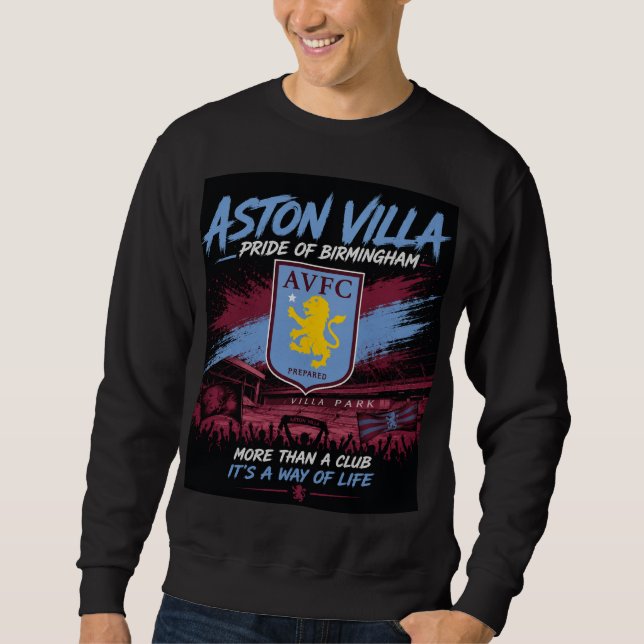 Aston Villa  Lång Ärmad Tröja (Framsida)