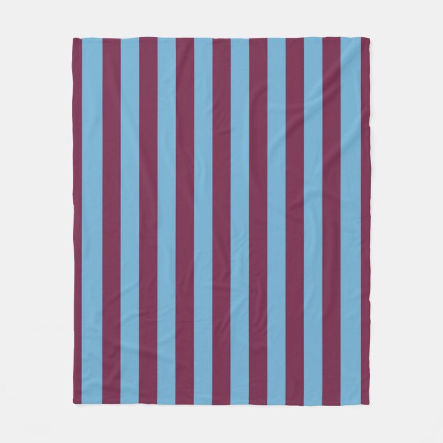 Aston Villa rand klubb färg premier l Fleecefilt (Framsidan)