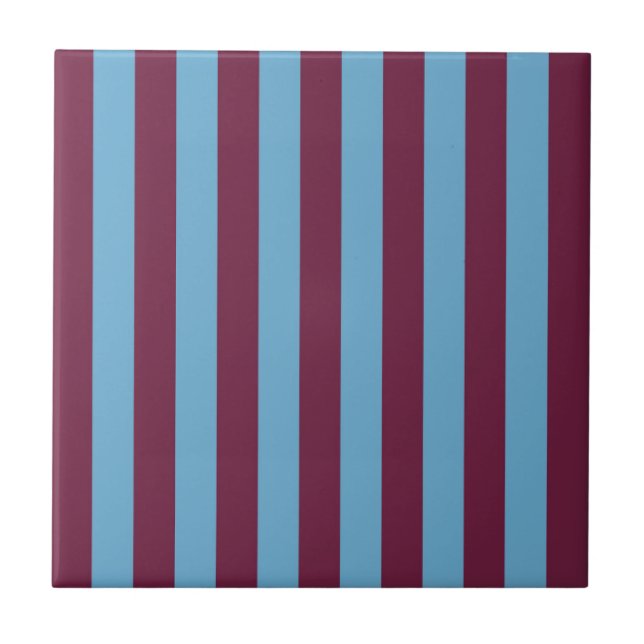 Aston Villa stripes football club colors premier l Kakelplatta (Framsidan)
