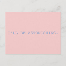 Astonishing/ Little Women Postcard Vykort