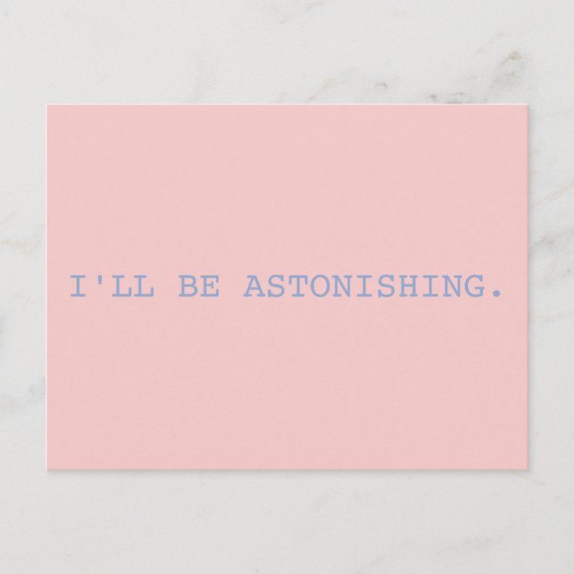 Astonishing/ Little Women Postcard Vykort (Framsida)