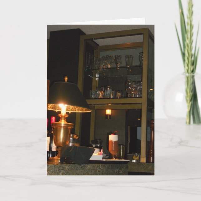 “Astor Drink Order Up” Födelsedagskort Kort (Framsida)