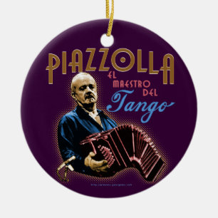 Astor Piazzolla Julgransprydnad Keramik