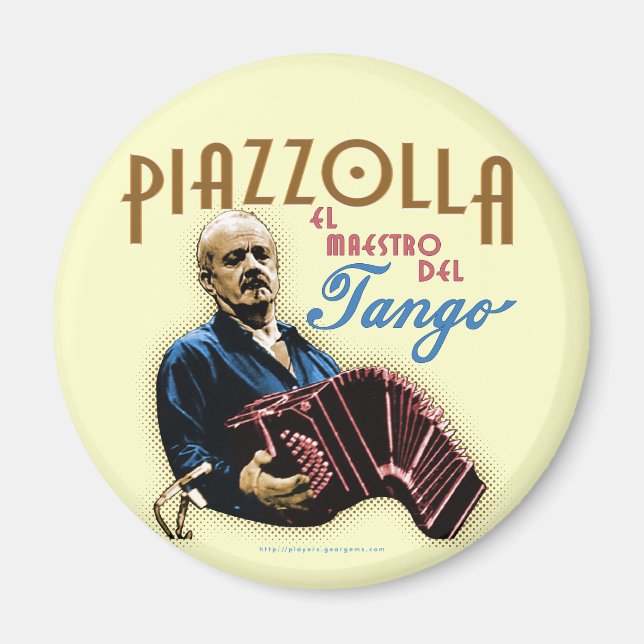 Astor Piazzolla Magnet (Framsidan)