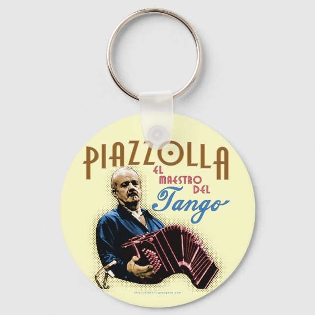 Astor Piazzolla Nyckelring (Framsida)