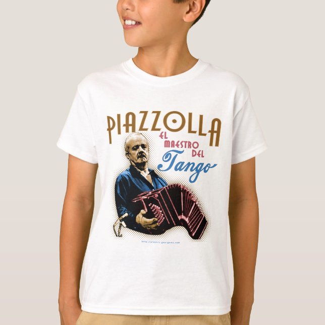 Astor Piazzolla Tee Shirt (Framsida)