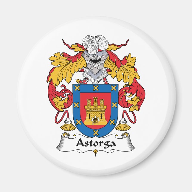 Astorga Family Crest Magnet (Framsidan)