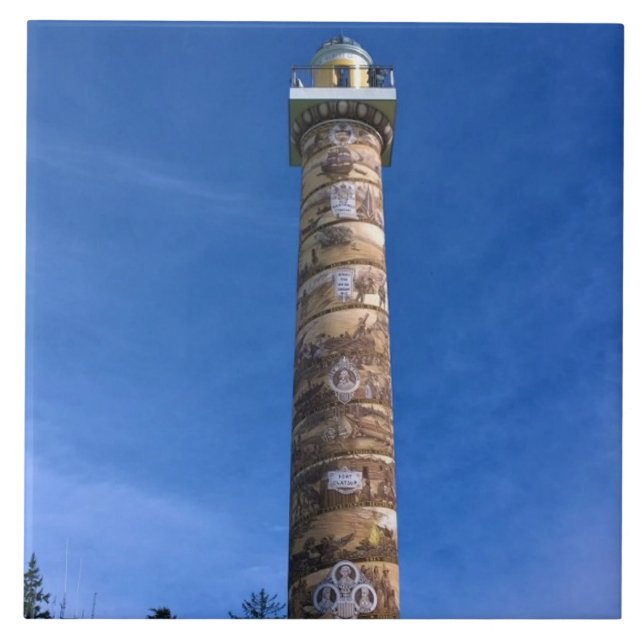 Astoria Column, Oregon Kakelplatta (Framsidan)