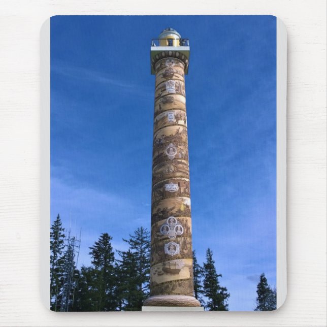 Astoria Column, Oregon Musmatta (Framsidan)