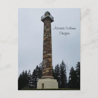 Astoria Column på Oregon Kusten Vykort
