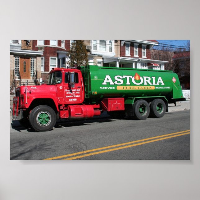 Astoria Fuel Oil Lastbil Poster (Framsidan)