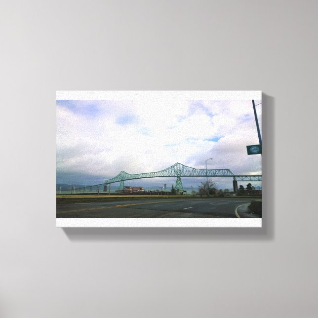 Astoria-Megler Bridge, Astoria, Oregon Canvastryck (Framsida)