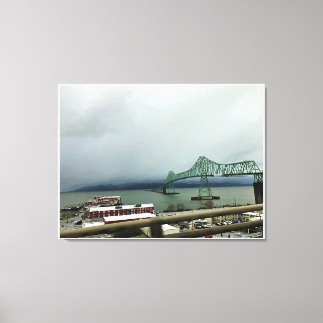 Astoria-Megler Bridge, Astoria, Oregon Canvastryck (Framsida)