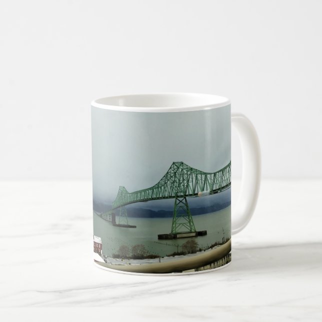 Astoria-Megler Bridge, Astoria, Oregon Kaffemugg (Framsida höger)