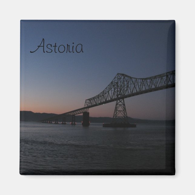 Astoria-Megler Bridge, Oregon Magnet (Framsidan)