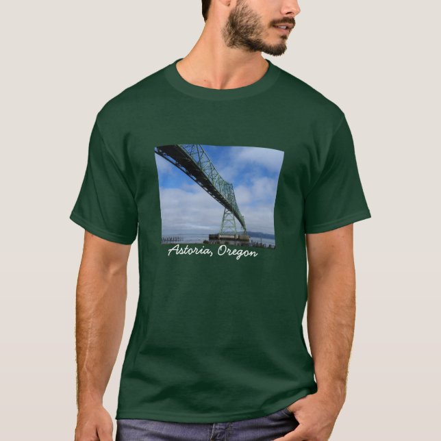 Astoria-Megler överbryggar, Oregon T Shirt (Framsida)
