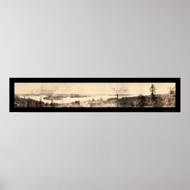 Astoria, OR South View Photo 1912 Poster (Framsidan)