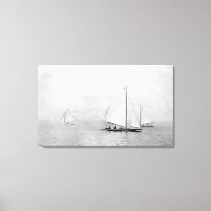 Astoria Oregon årlig Regatta som seglar Photograp Canvastryck
