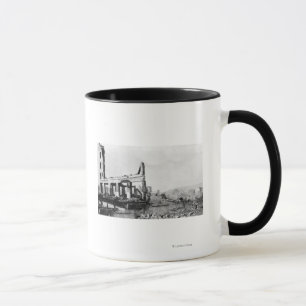 Astoria Oregon avfyrar beskådar av det Weinard Mugg