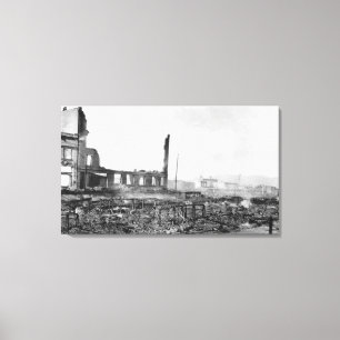 Astoria Oregon avfyrar beskådar av utbytesSt. Canvastryck