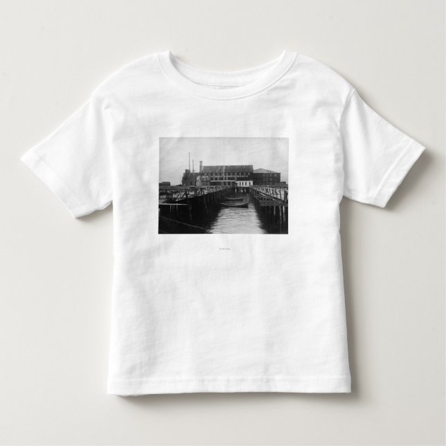 Astoria Oregon beskådar av fiskare emballage T-shirt (Framsida)
