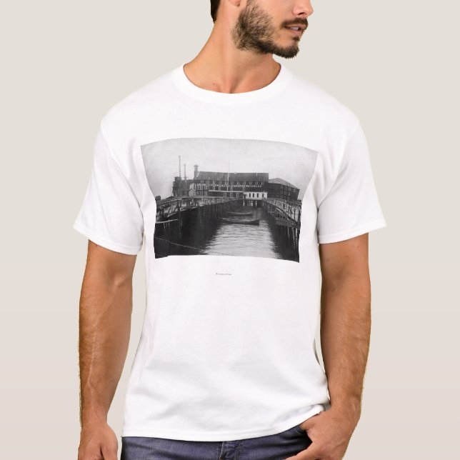 Astoria Oregon beskådar av fiskare emballage T Shirt (Framsida)